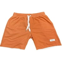 Ниуер мъжки летни къси панталони с джобове Свободно Време Плътен цвят Спортни тренировка Шорти Шнур класически годни плажни шорти