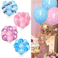 Famure Balloon Set- Едногодишен късен рожден ден тематична тема Момче декоративна комбинация от балон Комбинация Партиране на партита Поставки 1-во