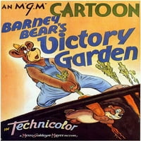 Плакат за градина на победата на Barney Bear