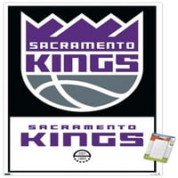 Sacramento Kings - Плакат за стена на лого, 14.725 22.375