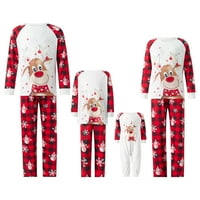 пижама комплект Мъже Жени бебе Коледа елени печат Спално Облекло Спално облекло