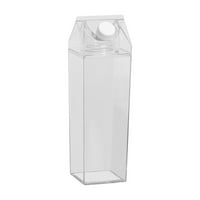 Коледни спестявания Фелтри 500 мл мляко картонена бутилка за вода прозрачна квадратна бутилка за мляко преносима пластмасова прозрачна бутилка за сок