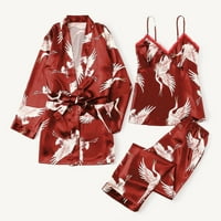 Miayilima сатен копринена пижама жени нощни мелотворни халати бельо за сън