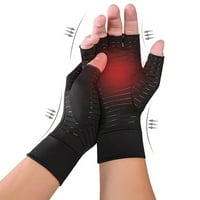 Zioy чифт половин пръст китка Защитна еластична ръкавична ръкавици медни фибри артрит Компресиране на ръкавици за колоездене аксесоари