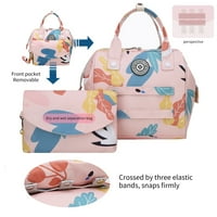 Бебешка чанта за пелени Раница водоустойчива кабриолет мини умна чанта за памперс със суха и мокра чанта за раздяла за открито