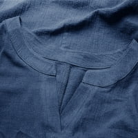 Follure жени върхове плюс размер жени небрежен дълъг ръкав флорален щампа разхлабена риза с v-образно деколче блуза отгоре