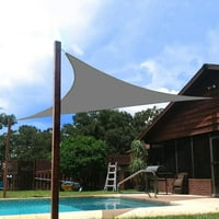 Слънчев нюанс плава 12 '12' 12 'Триъгълник водоустойчив UV блок сенник за вътрешен двор заден двор Градина