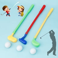 Забавни детски голф комплект реалистичен голф спортна игра мини голф за в клубове топки глоба моторни умения Комплект за малко дете чил