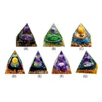 Кристална Пирамида Медитация Изцеление Начало Спалня Таблица Декор Фигурки