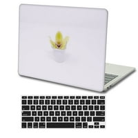 Kaishek Hard Shell Case Cashible пуснат MacBook Pro 14 С XDR дисплей тип C + Black Keyboard Cover Model: A Flower 1632