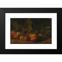 Lié Louis Périn -Salbreu Black Modern Framed Museum Art Print, озаглавено - Проучване на плодове