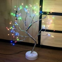 Бонсай дървесна светлина, многоцветна лампа за нощно леки, 20 Лампа за приказна лека духа с LED светлини, USB превключвател за допир на батерията, декор за парти сватба и Коледа