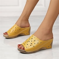 eczipvz жени обувки сандали за жени облечени сандали с нисък клин жени удобни платформи обувки сандали
