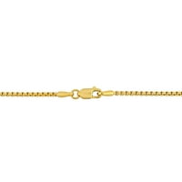 Миабела Унисе 10к жълто злато куха кръгъл Бо линк гривна-9 Омар закопчалка, минималистичен