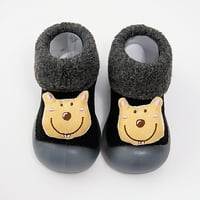 Shpwfbe обувки Toddle Footwear Winter Toddler Soft Bottom Indoor Non Slip Топъл пода Карикатурно животни чорапи Подаръци