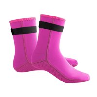 Неопренови чорапи, водни чорапи за жени мъже, водоустойчив гмуркащ мокър костюм розови, l l