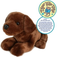 Cassie The Chocolate Lab Пълнено животинско плюшено куче за лабрадор - от Tiger Tale Toys