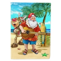 Carolines Treasures Aph5151gf Beach Christmas Santa Claus Island Time Flag Garden Size Малък, многоцветен