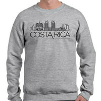 Skyline Costa Rica риза с дълъг ръкав Unise 3x-голямо сиво