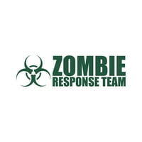 Zombie Response Team Sticker Decal Die Cut - самозалепващ винил - устойчив на атмосферни влияния - направен в САЩ - много цветни и размери - зомбита свръхестествени нежить