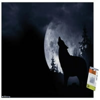 Wolf - Howl Tall Poster с бутални щифтове, 22.375 34