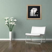 Търговска марка изобразително изкуство езеро Виста трети платно изкуство от Алън Блаустейн, Черен мат, бреза рамка