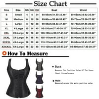 Cotonie Corsets for Women Zipper Overbust Corset Bustier бельо от топ готически шайби секси бельо Голяма продажба m