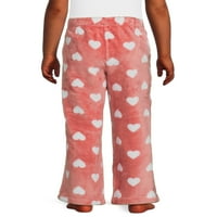 Чудо Нация Момичета Плюшени Печат Пижама Панталони, Размери 4 - & Плюс