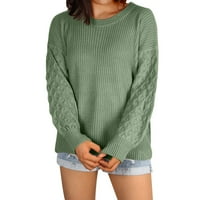 Дамски Пуловер Пуловер Топла Мода Трикотажни Дълъг Ръкав Плетени Есен Зима Пуловер За Жени
