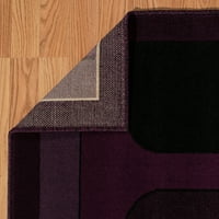 Юнайтед Уивърс Брасери Брейкфронт геометрични слива тъкани олефин област килим или бегач