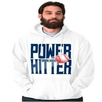 Бейзболен играч Power Hitter Fan Fan Hoodie Sweatshirt Men Brisco Brands 2x