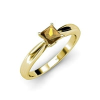 Цитринов паситен пръстен 0. CT в 14K жълто злато.size 8.5