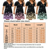 Жени туника слънчеви разходи модни ваканционни рокли A-Line Comfy Summer Beach Floral Print Ressing