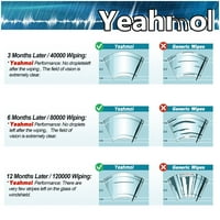 Yeahmol 22 +22 FIT за кадилак ескаладен остриета за чистачки на предното стъкло, подмяна на чистачките за предния прозорец на автомобила