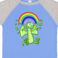 Inktastic Lucky Dragon With Rainbow St. Patrick Day Gift Toddler Boy или Thddler Girl Тениска