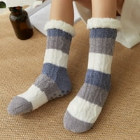 Чифт топли чорапи удобни акрилни фибри декоративни жени под чехници на пода за ежедневно облекло