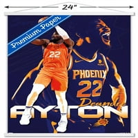 Phoeni Suns - DeAndre Ayton Wall Poster с дървена магнитна рамка, 22.375 34