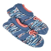 Дамски плетени двойни чорапи за маншет, 1 пакет, размер 4-10
