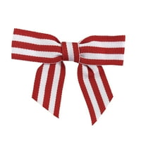 Хартия Grosgrain Twist Tie Bow, Red & White ,, 100 пакета