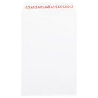 Хартия Отворен край Каталог търговски Пликове с кори и запечатване затваряне, бяло, насипно 500 кутия