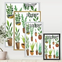 Дизайнарт 'Осем Стайни Растения В Глинени Пана'