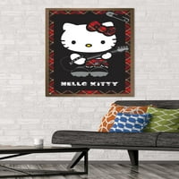 Hello Kitty - Плакат за пънк стена, 22.375 34 в рамка