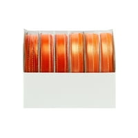 Офрей панделка, оранжева тясна сатенена и ефирна опалесценция Полиестерна панделка, крачета