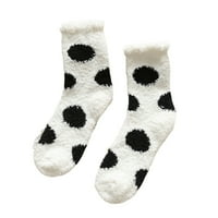 Sunjoy tech дамски размити чорапи чехли мека кабина руно уютно пухкаво зимно сън плюшени чорапи за възрастни