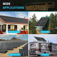 Ренология Watt Monocrystalline Solar Panes System Kit от мрежата за ферма на навеса, дом, жилищна, търговска къща, 320W
