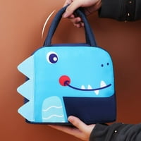 Hifuar Полезен преносим изолация обяд BO чанта силен лагер Обяд чанта Panda Dinosaur Bento Bag за училище 23x14x