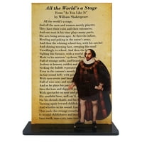 Ma William Shakespeare Всички светове Учители на сцената и техните творби Ясен акрилен дисплей