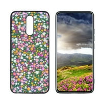 Съвместим с LG Solo LTE Phone Case, Little-Flowers- Case Men Women, гъвкав силиконов шок-устойчив калъф за LG Solo LTE