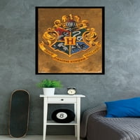Светът на Wizarding: Хари Потър - плакат за стена на Hogwarts Crest, 22.375 34