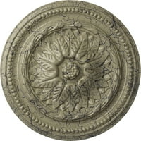 Екена Милуърк 16 од 1 4 П Уигън таван медальон, ръчно изрисуван замък камък пращене